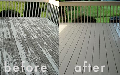 Deck Stainting