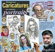 Caricature and portrait flyer
