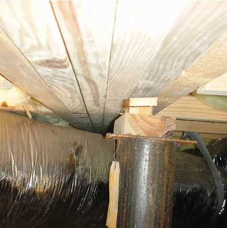 Dallas home inspector finds improper pier and beam