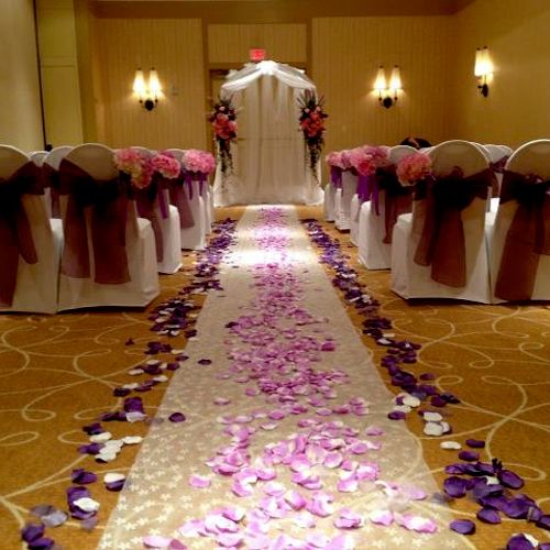 Beautiful Pink and Lilac wedding ceremony!