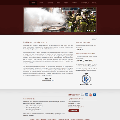 This is my fire department's website, smfronline.o