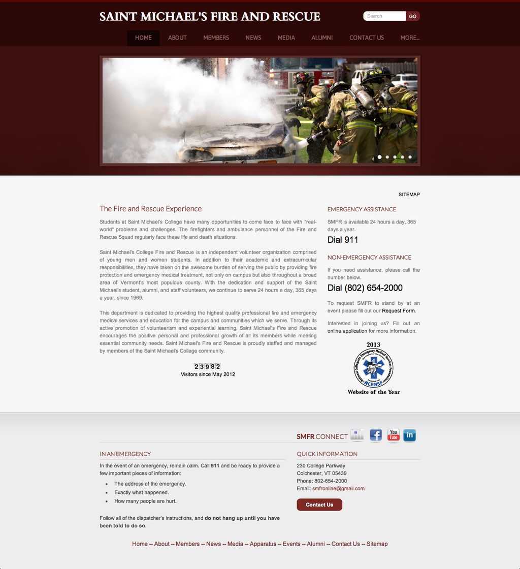 This is my fire department's website, smfronline.o