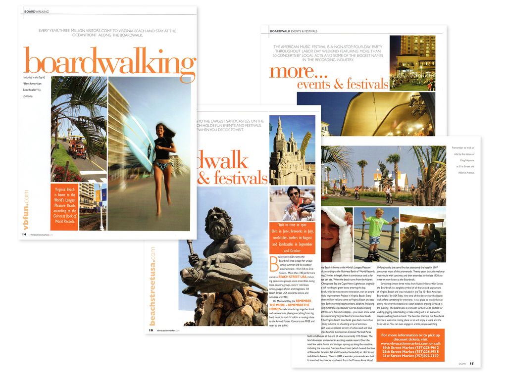 TOURISM
Virginia Beach Boardwalk spread in Ocean m