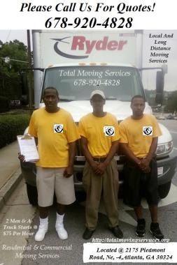Atlanta Movers - Total Moving Services  678-920-48