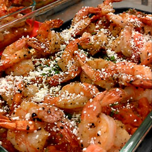 Shrimp with Tomatoes and Feta - a popular dish amo