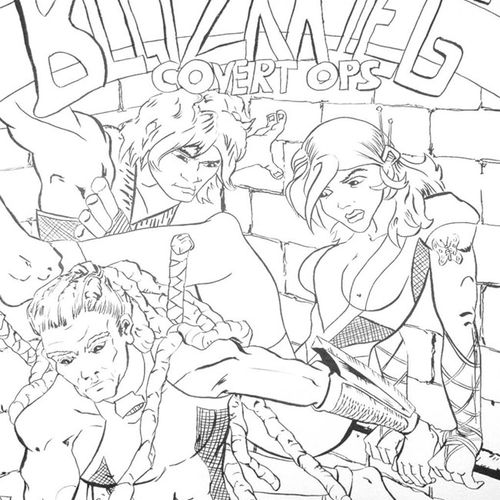 BlitzKrieg team cover - ink 9x12 inch