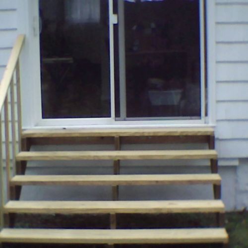 rear stairs I built