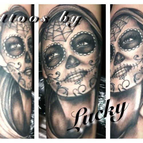 Custom Day of the Dead done by Lucky