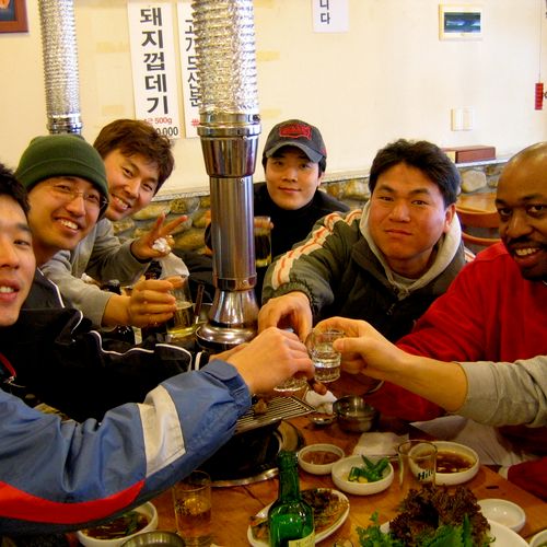 Daegu, South Korea eating after a game went 3 for 
