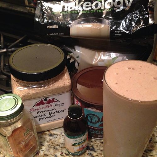 Shakeology: My daily dose of dense nutrition.  Cur