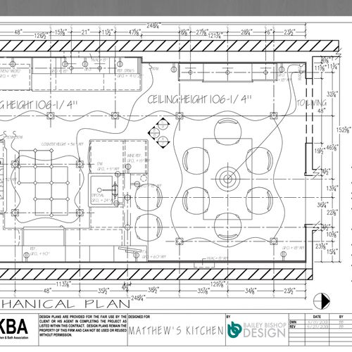 Kitchen drawings -Mechanical Plan