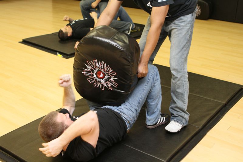 Drill defense attempting to ground and pound.
