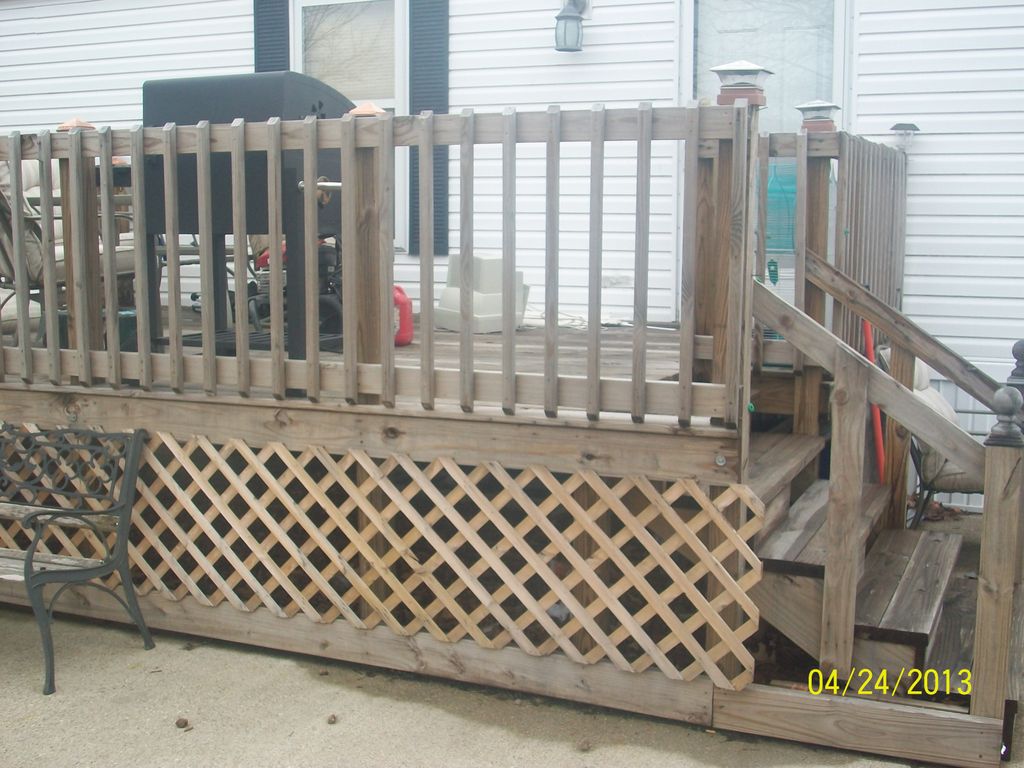 DECK I BUILT ON MY OWN HOME 3 YEARS AGO