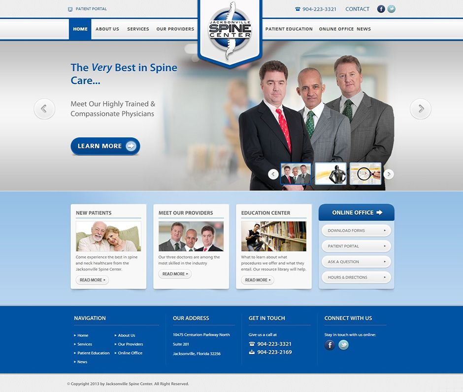 Medical Website Redesign