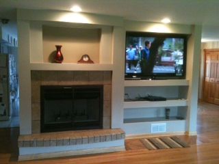Fireplace/entertainment center