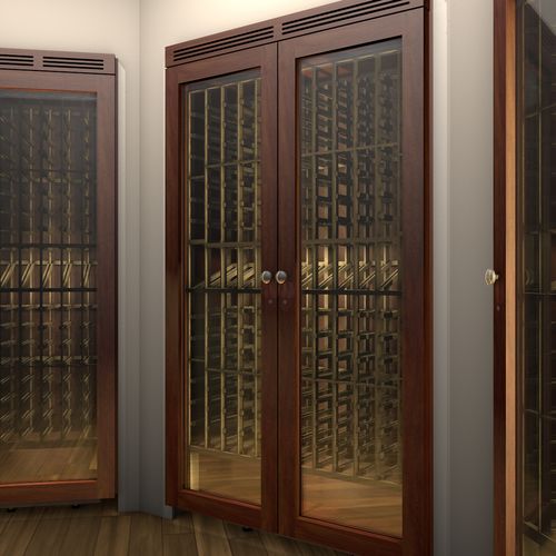Wine Cabinet with LED Display