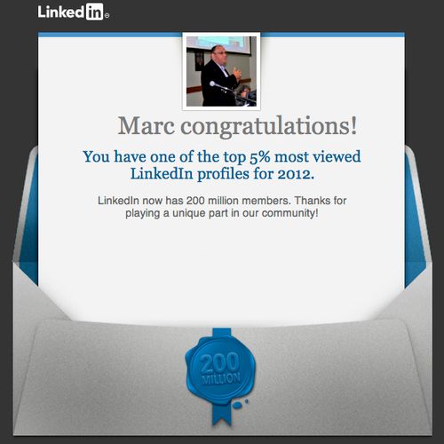 2012 LinkedIN Award