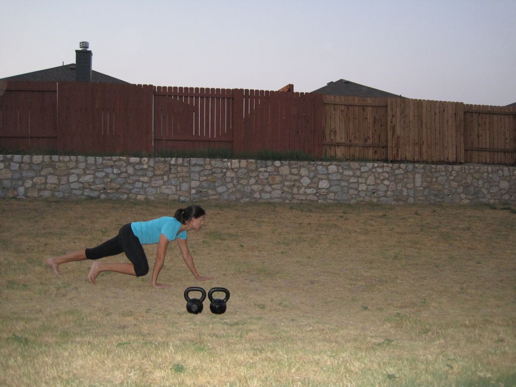 Leopard crawling (Original Strength) in between ke