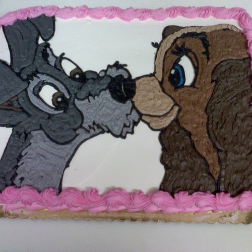 Lady and The Tramp hand drawn