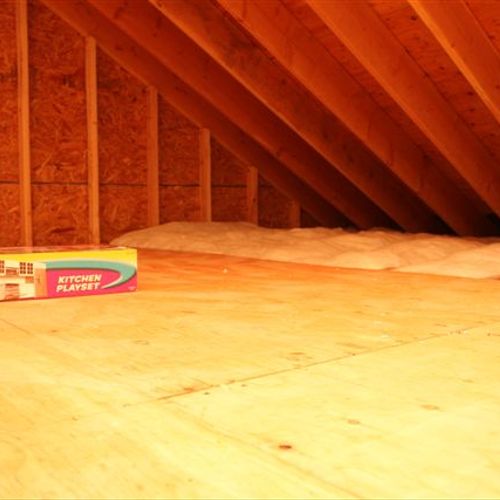 before attic remodel to 650 sq ft "closett
