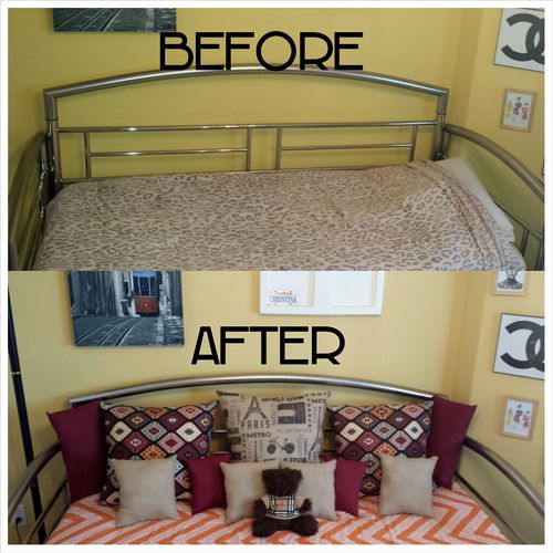The client was looking to revamp their bedding in 