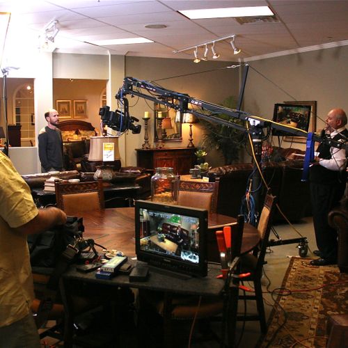 Furniture commercial with our Camera jib