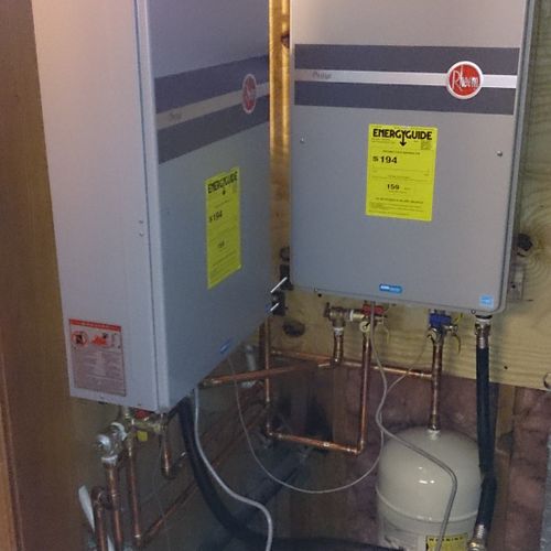 2 tankless water heaters