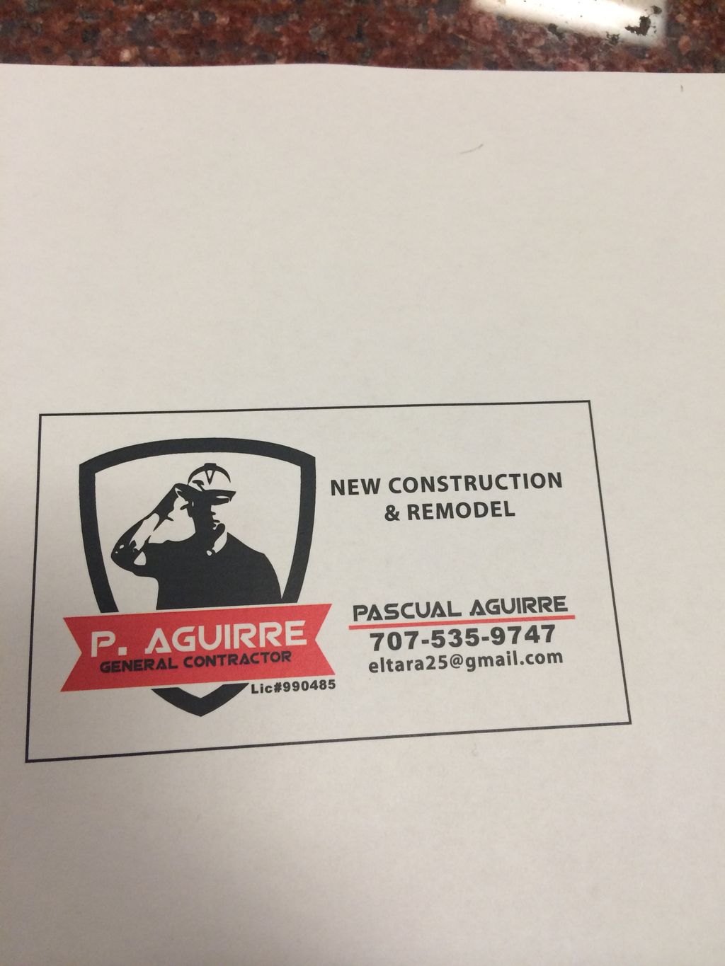 P. Aguirre General Contractor, Inc.