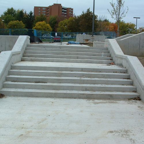 Concrete Steps at Guelph University. Guelph, Ontar