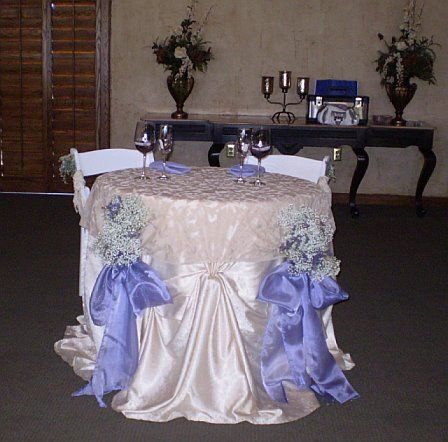 Wedding decor bridal table for Bride and Groom