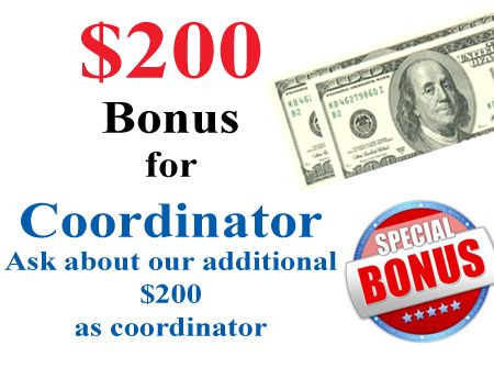 Photography fundraiser coordinator bonus.