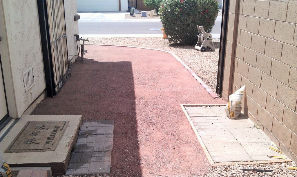 Finished with clients border and some new bricks