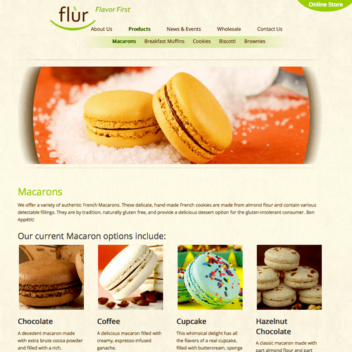 eCommerce website for a local bakery. They have ov