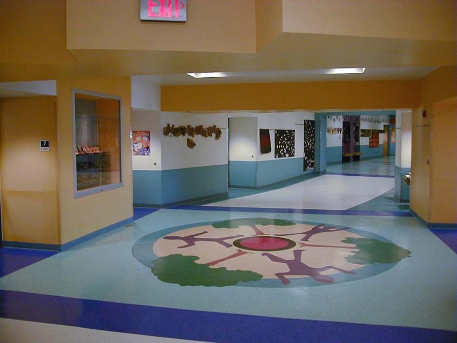 School Interior: walls and trim