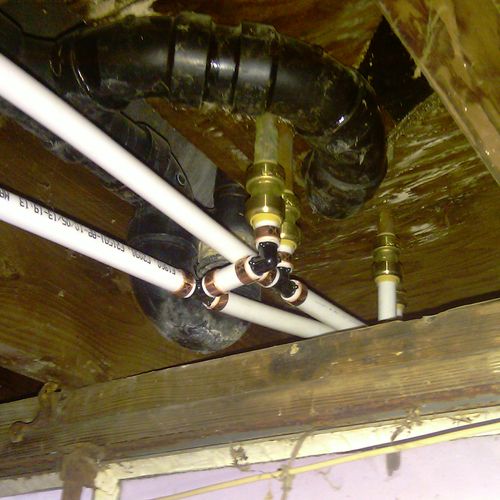 pex pipe plumbing upgrade