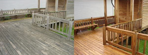 Beautiful Restoration with washing and staining an