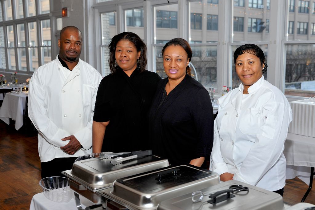 Owners Tiffany & Carol and Chef's