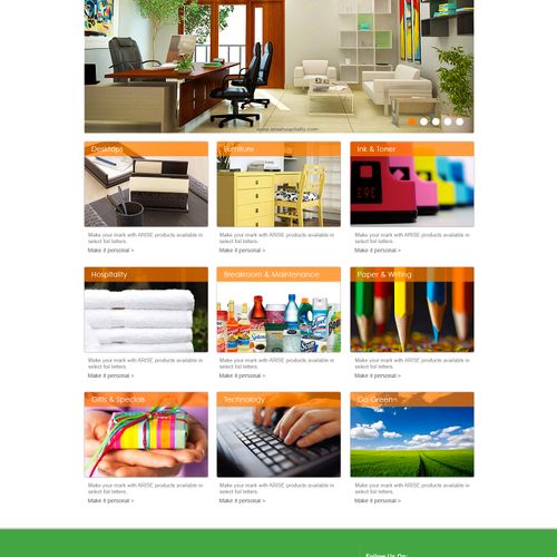 Ecommerce homepage UI design. #ux