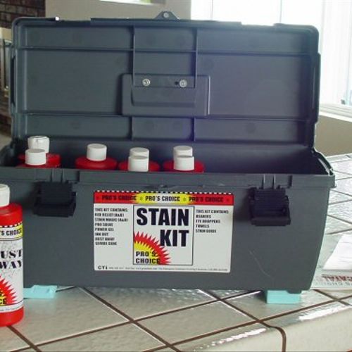 We have spotting kits for those stubborn stains.