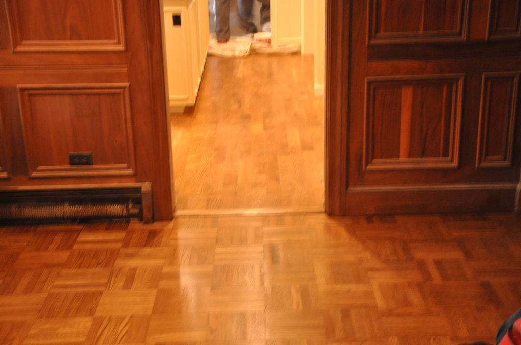 Authentic 3/4" solid parquet flooring in Country C