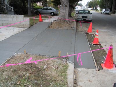 New sidewalk  Gardena, CA