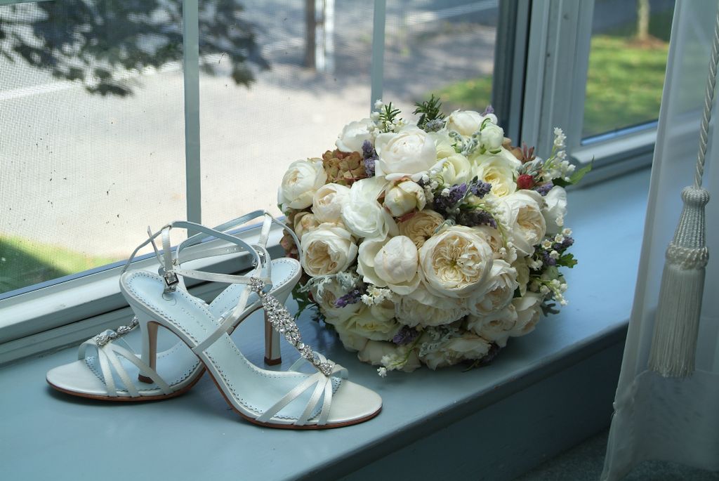 Vintage Victorian Wedding Bouquet at the Hillstead