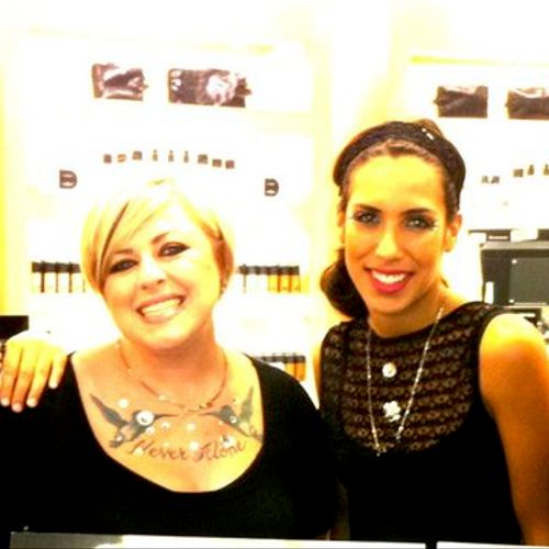 working at MAC with these lovely ladies!
