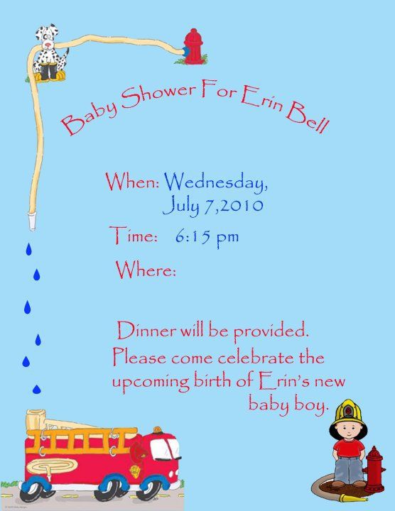 Baby Shower Invitation created with Photoshop and 