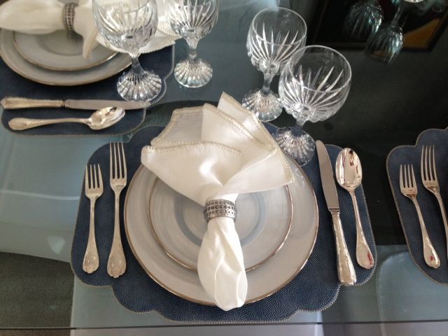Dinner party place setting design