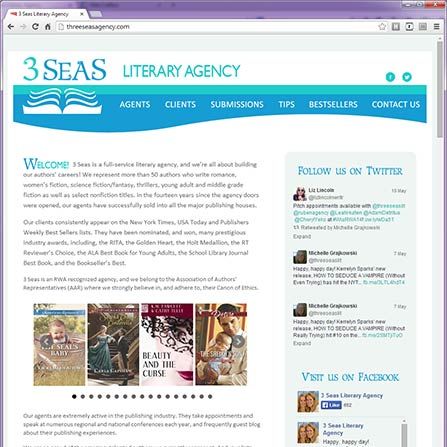 New website for a full service literary agency htt