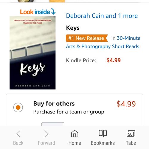 Check out my new #1 book "Keys" on Amazon!