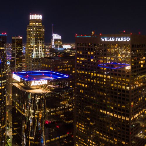 Downtown LA Rooftop Panorama