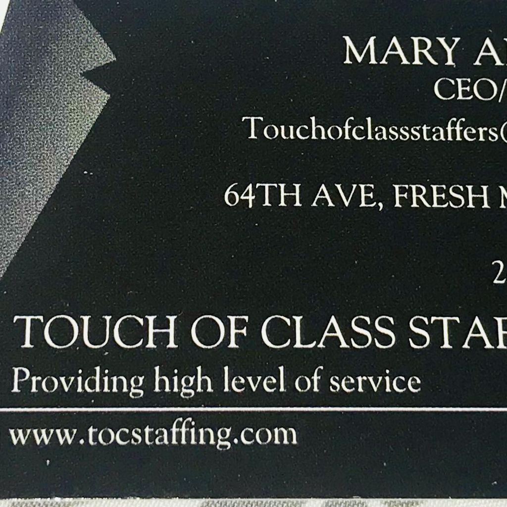Touch of Class Staffing & Events