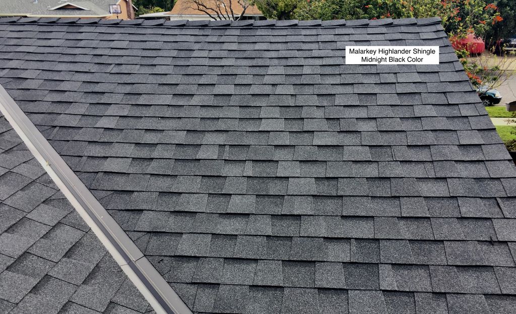 Malarkey Highlander Shingle - Midnight Black Color